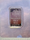 Pamp Suisse 1 Gram Palladium Bar  9995 Fine Palladium - In Assay Card