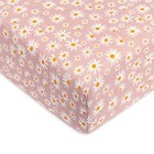  100  Organic Cotton Crib Sheet  Gots-certified  Fitted 360    Ultra-soft Daisy
