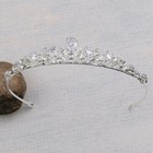 Bridal Tiara Bridal Princess Crystal Tiara Silver Clear Swarovski Crystal Rhines