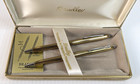 Vtg Bradley Ballpoint Pen And Pencil Gift Set Gold Silver W  Folding Case