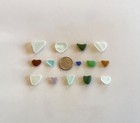 Genuine Beach Sea Glass Perfectly Heart-shaped Beautiful Colors Surf-tumbled