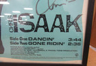 1985 Chris Isaak  Autograph Inscribed Album Concert Entertainment Poster  Framed