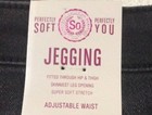 So Double Button Adjustable Waist Jeggings Mid Rise W  Side Sequins Sz 16 Lot 2