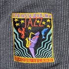 Vintage 1992 Newport Jazz Festival Rhode Island Embroidered Lg 3 Button Pullove 