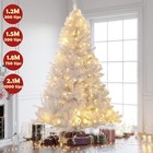 4ft 5ft 6ft 7ft Bushy White Christmas Tree With Led Lights Christmas Decorations
