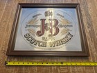 J b Scotch Whiskey Mirror Bar Man Cave Advertising Vintage Sign Bar Mirror Nib  