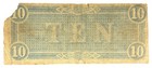 1864 Ten Dollar Bill Confederate States Of America Richmond  Va  030415