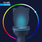 4 Pack Toilet Night Light With Motion Activ3 Sensor  16 Colors Led Nightlights