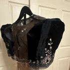 Filipiniana Black Bolero With Gold Floral Embroidery S A201