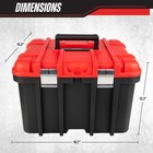 Plastic Tool Box Organizer 18 7    Extra Large Heavy Duty Toolbox Caddy Tote  Red