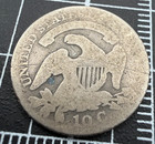 1829 Capped Bust Silver Dime 10c - Scratched   Graffiti