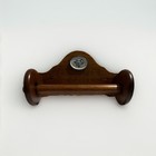 Vintage Pfaltzgraff Paper Towel Holder Wood Wall Mounted Cornflower Motif Insert