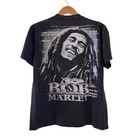 Vintage 90s Bob Marley Tee Size Large Single Stitch T-shirt Rasta Reggae Reprint