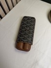 Goyard Brown Patterned Leather Collectible Cigar Case Holder