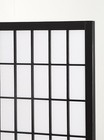 Folding Screen Privacy Room Divider 4 Panel Oriental Black White Shoji Elegant