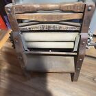 Antique Wood Universal Horse Shoe Brand Clothes Wringer W hand Crank   351