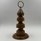 Mid Century Danish Modern Teak Spinning Serving Tower - Vintage