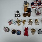 Vintage Mixed Enamel Lapel Pins Lot Of 40  - Usa  Animals  Angel  Love  Holiday