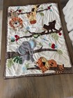 Lambs And Ivy Crib Animal Set Quilt Comforter Fitted Sheet Cribskirt Diaper Sack