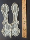 Antique 19c Frilly Lace Victorian Christening Baby Bib Handmade