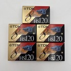 5 Tdk Hs120 8mm High Standard Camcorder Video Cassette Tapes  New Sealed