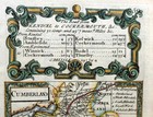 Cumberland Cumbria Lake District By Emanuel Bowen C1720 Genuine Antique Map