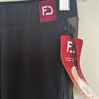 Nwt Fd Black Sheer Ballroom Dance Latin Leggings Fringe  Size 10-12 Girls