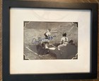 Joe Dimaggio Autographed Original Framed Baseball Photo With Certificate