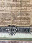 Framed Imperial Government Of Russia Certificate Of Loan St Petersburg
