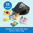 Fisher-price Medical Kit 11-piece Retro Doctor Bag   Tools Set For Pretend Play