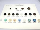 21 Vintage Glass Buttons Shank Back Matching Design Mixed Colors Card Cbc Lot P