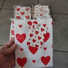 12x Bundle- Paper Gift Bags Valentine s Day Hearts Small With Tag 4 5  L  5 5  H