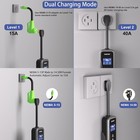 Mustop Level 1   2 Ev Charger J1772 40a 240v 120v Nema 14-50   5-15 Wifi 20ft Ca