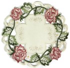 Doily Boutique Table Runner  Doily  Mantel Scarf With Victorian Pink Roses