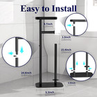 Toilet Paper Holder Free Standing     Rustproof Metal Toilet Paper Stand For 4 Rol