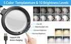 12x Magnifier Lamp With Desk   Floor Stand  10 Light Intensities  5 Color Temps