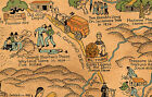 1922 Pictorial Historical Map Orange County California Wall Art Poster Vintage
