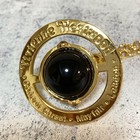 Vivienne Westwood Small Orb Necklace Black Gold 4 5cm Pendant With Drawstring