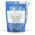 Micellar Water Makeup Remover Wipes  Facial Cleansing Towelettes  40 Count