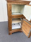 65511 Antique Victorian Oak Ice Box Liquor Storage Cabinet
