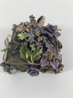 Fairy Floral Trinket Box  Enamel   Metal With Rhinestones