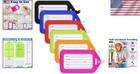 Durable Assorted Luggage Tags Set  Pack Of 6 For Effortless Bag Identification