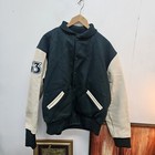 Vintage Wise Guys Bomber Jacket Rolling Rock Extra Pale Beer Patch Green Xxl