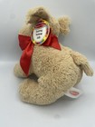 Melissa   Doug Sunny Yellow Lab Plush W red Bow Stuffed Animal Toy 10 
