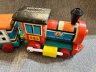 Huffy Puffy Train Fisher Price Pull Along Wood Wooden Train Pieces Vintage Toy