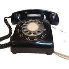 Vintage 1956 Western Electric Model 500 Rotary Desk Phone     Classic Black