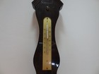 20  Banjo Style Wall Weather Station Wooden Barometer temp humidity Vtg