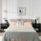 Set Of 2 Bedroom Bedside Table Nightstand End Side With Drawer And Open Shelf