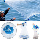 6 8 10 12 16ft Fishing Cast Net Bait Easy Throw Hand Cast Strong Nylon Mesh Usa