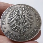 German Empire - His Work In Prussia  5 Marks  1888  Frederick Iii